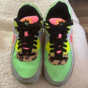 Nike Neon Green and Pink 90s